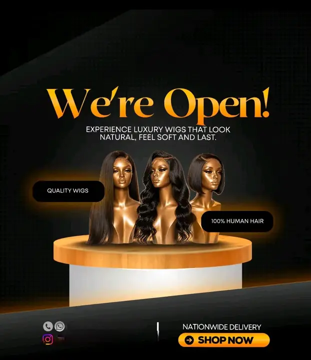 We're Open — Luxury Wigs