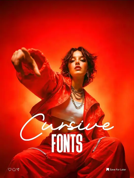 Cursive Fonts — Red Editorial