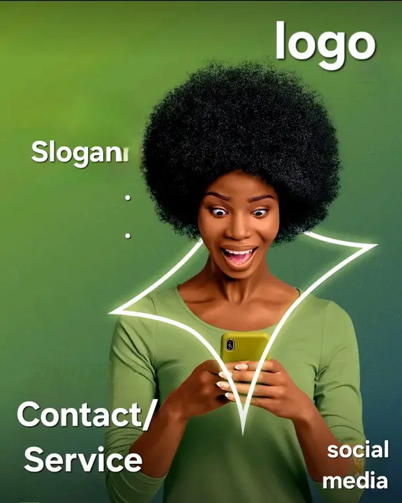 Slogan & Contact — Green Template